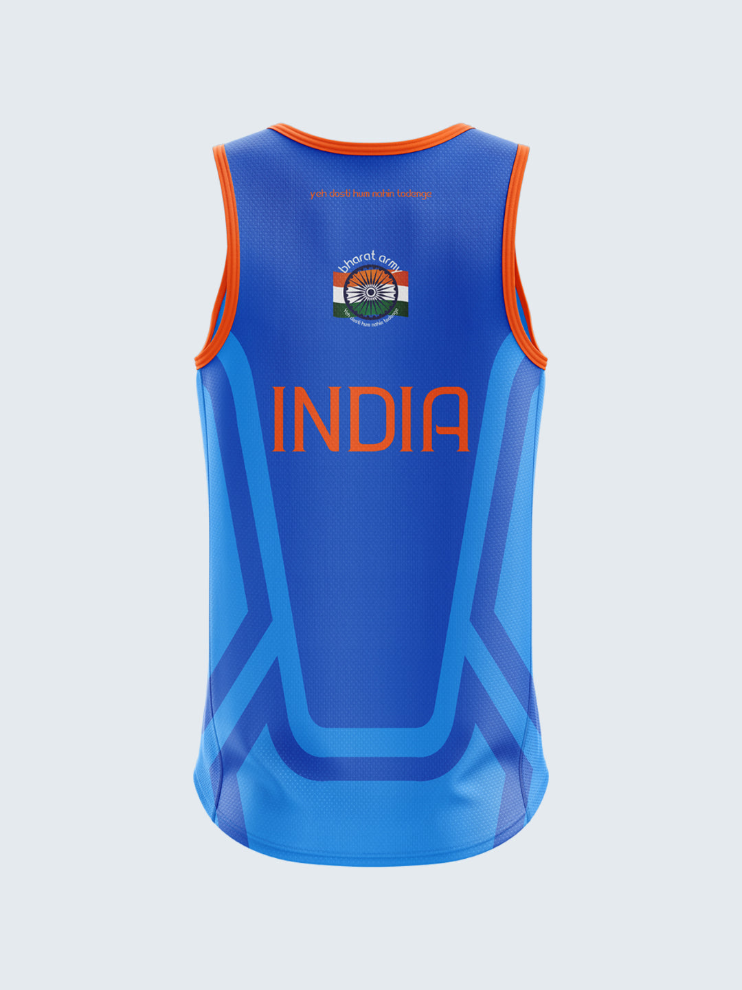 Bharat Army Match Day Vest 2023 (Royal Blue) - Front