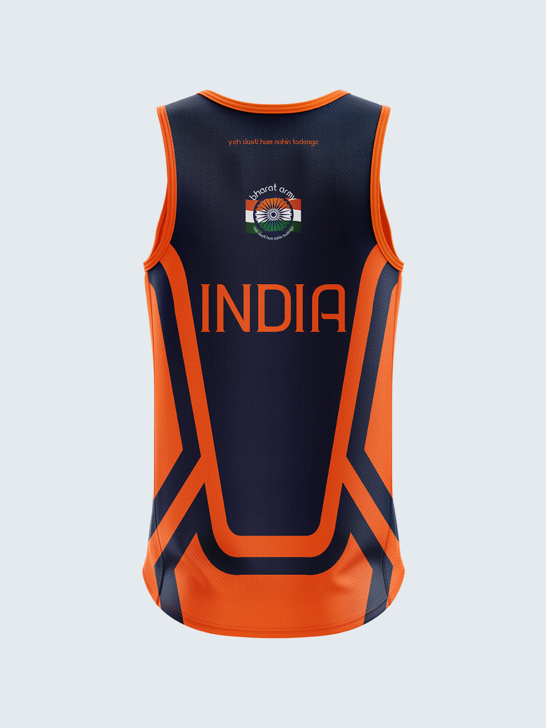 Bharat Army Match Day Vest 2023 (Navy Blue) - Front