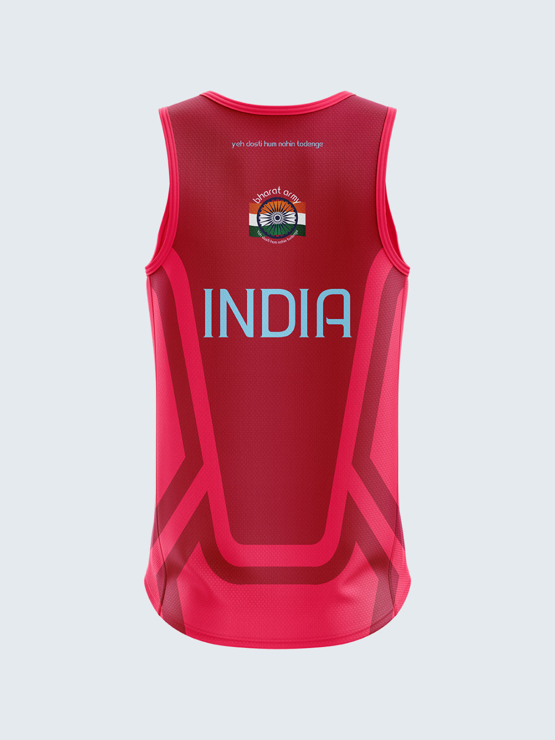 Bharat Army Match Day Vest 2023 (Pink) - Front