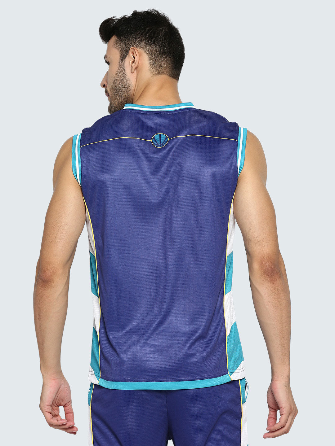 Men's Geometric Basketball Vest - Front
