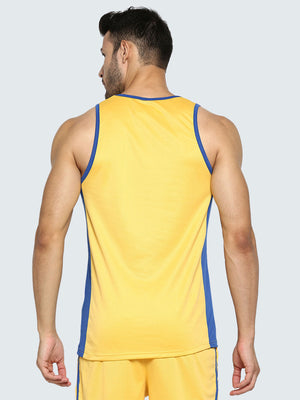 Men's Striped Basketball Vest - Back