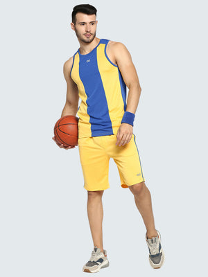Men's Striped Basketball Vest - Model