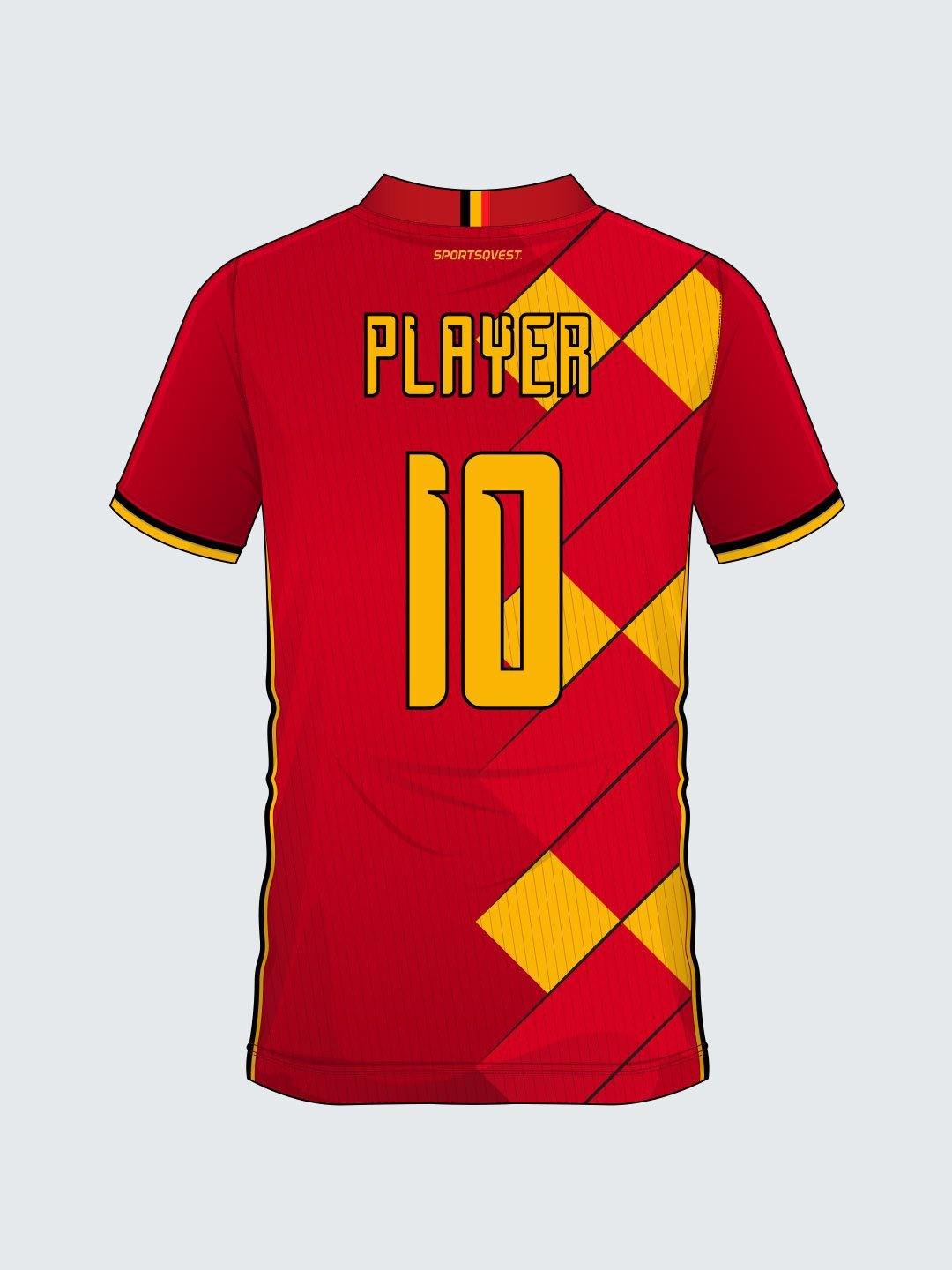 Custom Belgium Concept Football Jersey-FT1002 - Sportsqvest