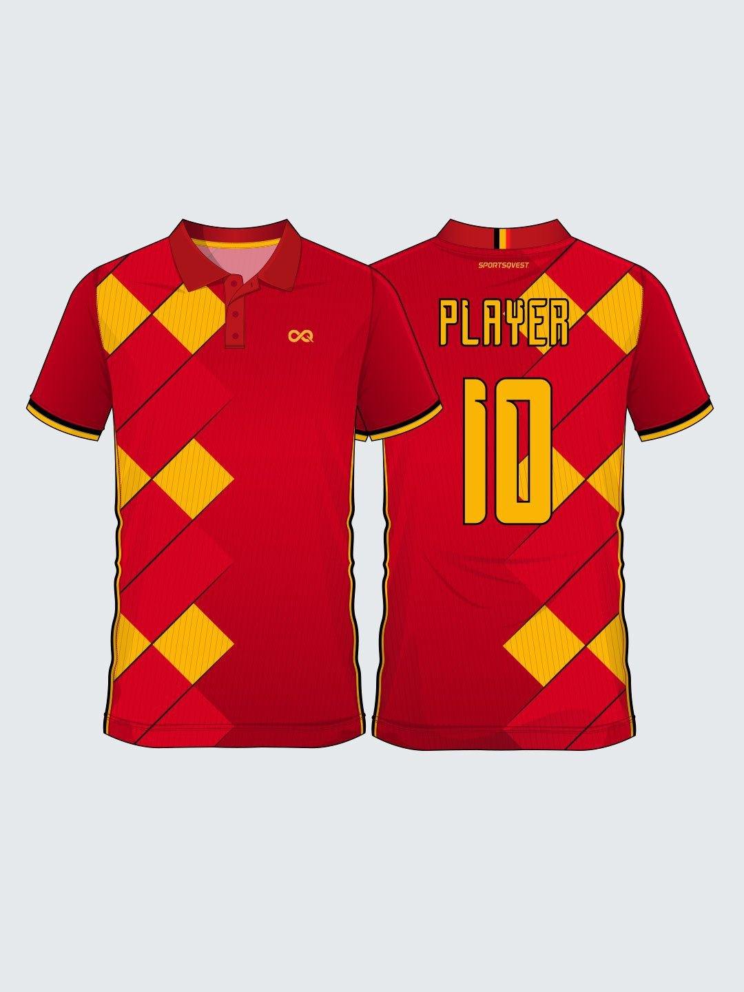 Custom Belgium Concept Football Jersey-FT1002 - Sportsqvest