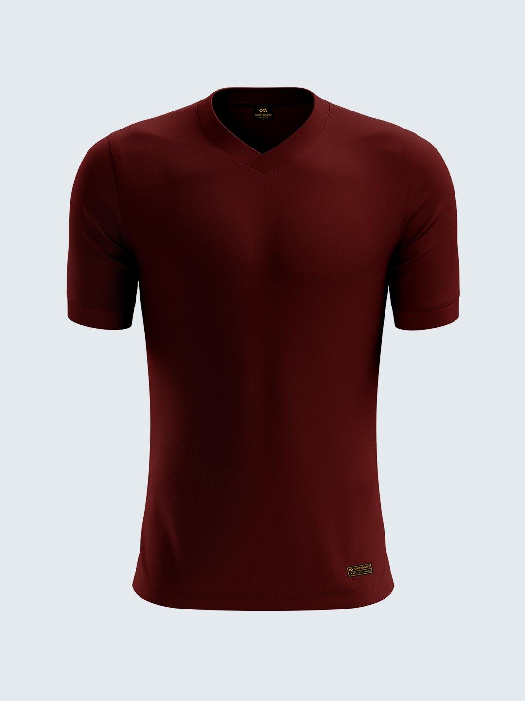 Burgundy v neck shirt hotsell