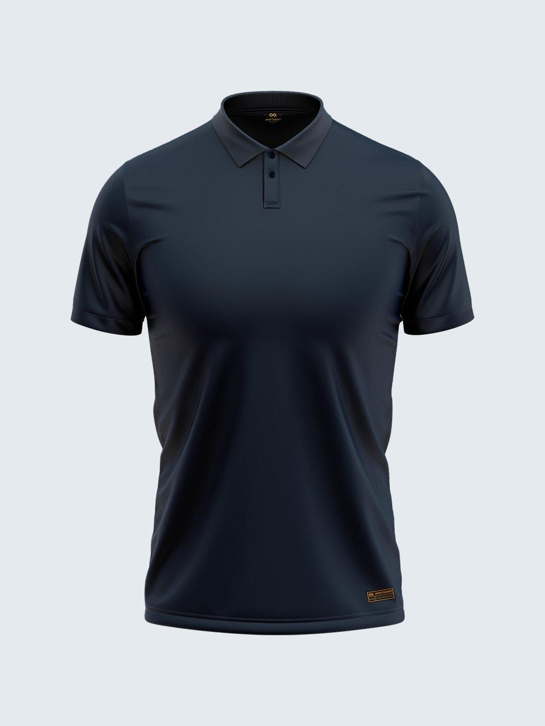 Regular Navy Blue Polo 2-Button - CS9013 - Sportsqvest