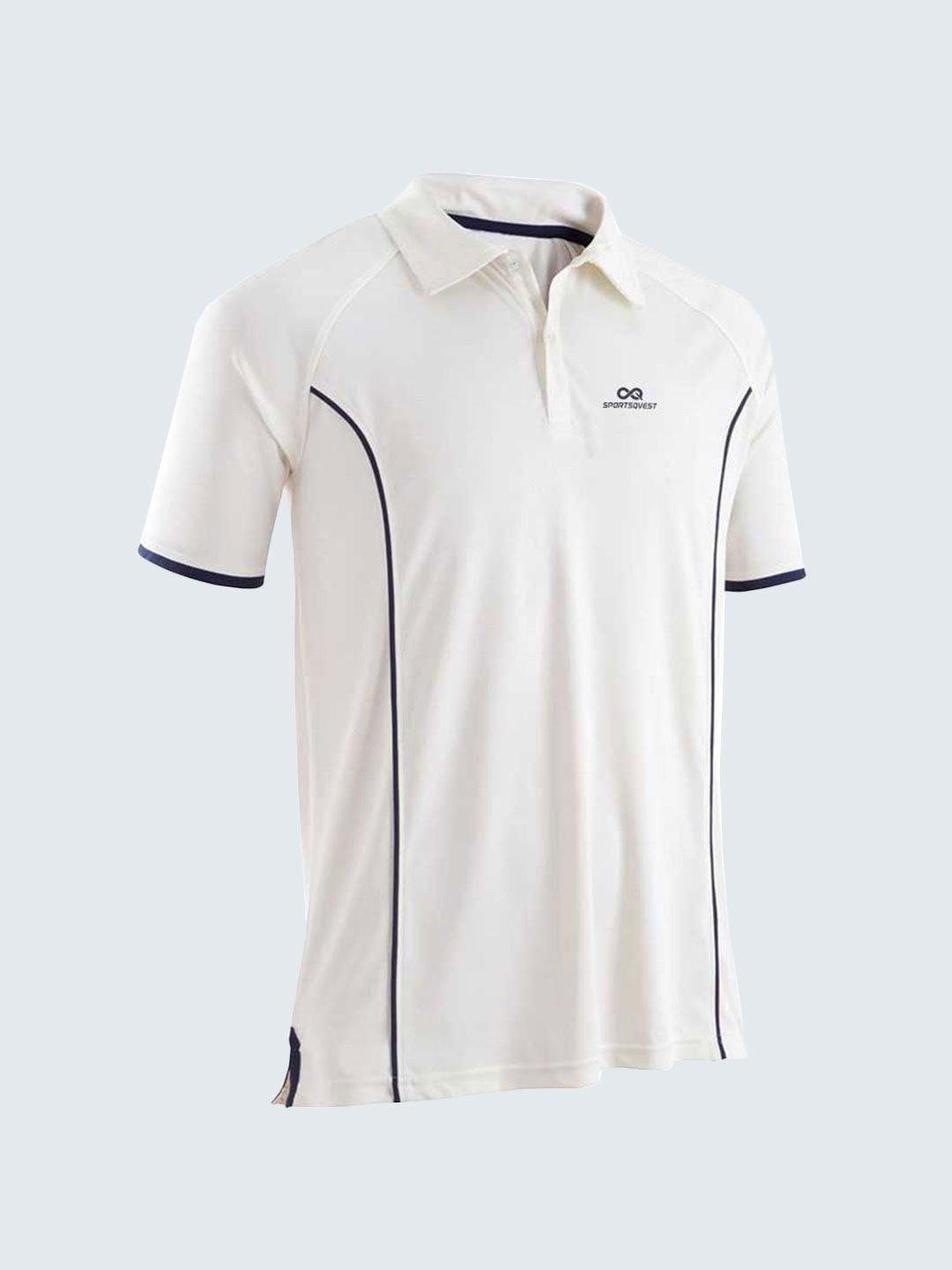 Men Cricket Whites Jersey CW02 :19 - Sportsqvest