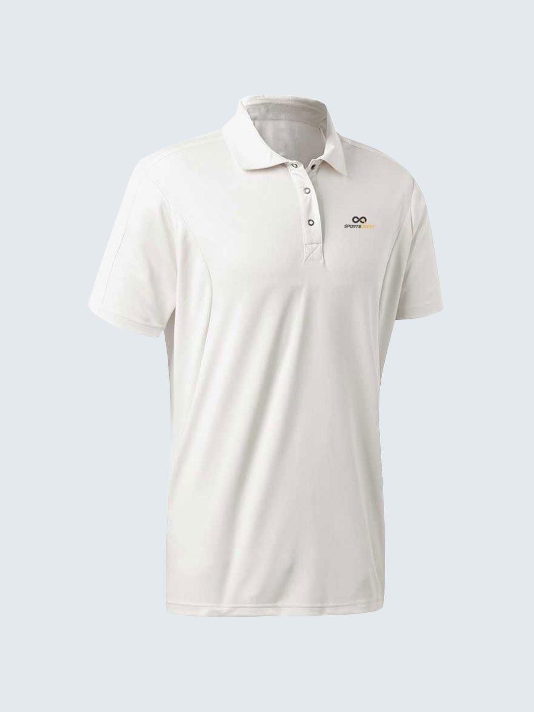 Men Cricket Whites Jersey CW03 :19 - Sportsqvest