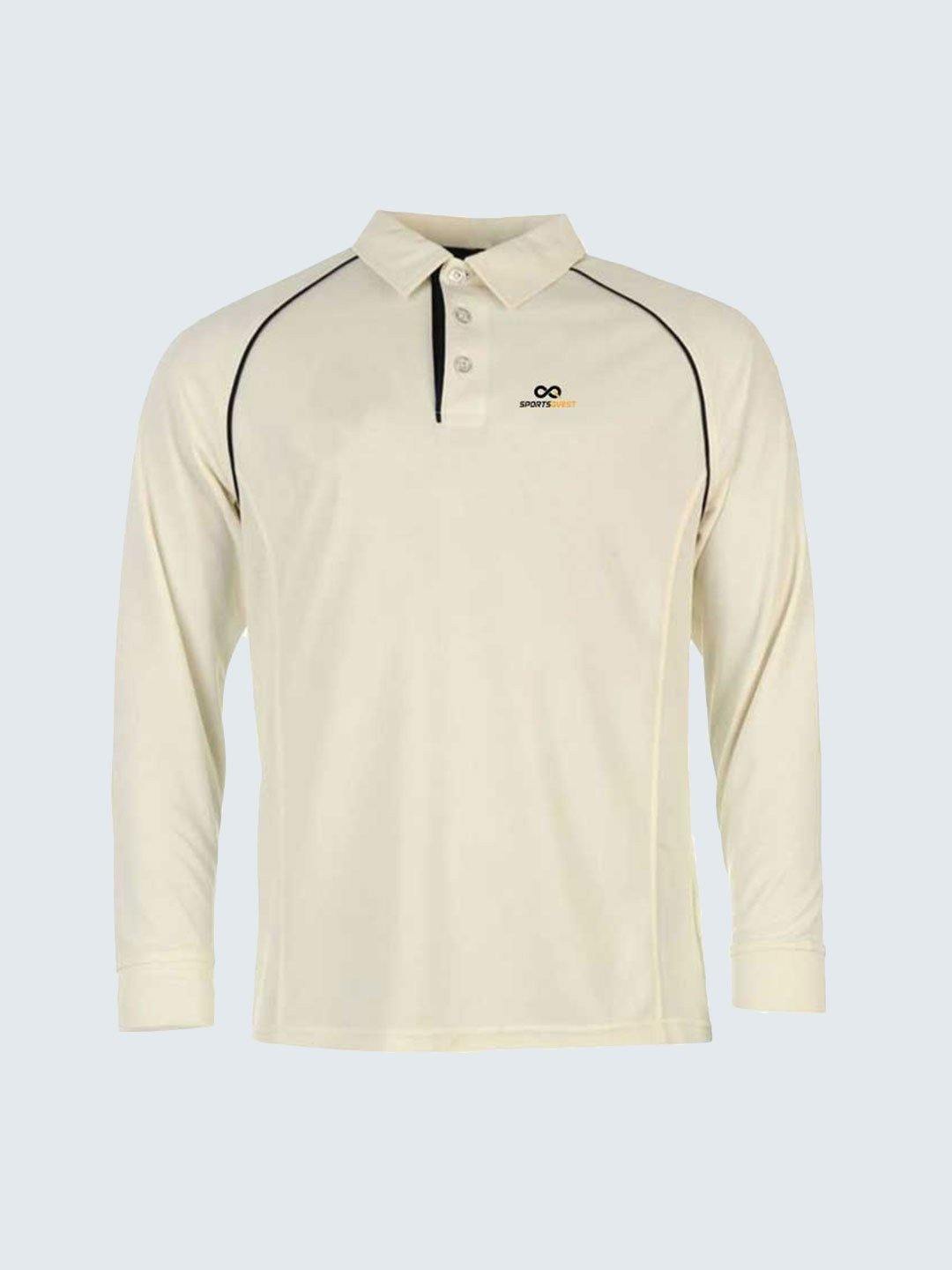 Men Cricket Whites Jersey CW07 :19 - Sportsqvest