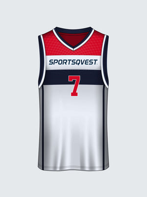 Custom Striped Basketball Jersey - BT1007