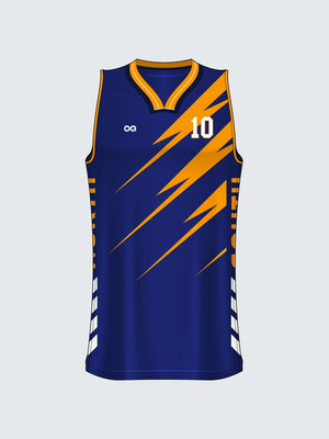 Custom Striped Basketball Jersey - BT1014