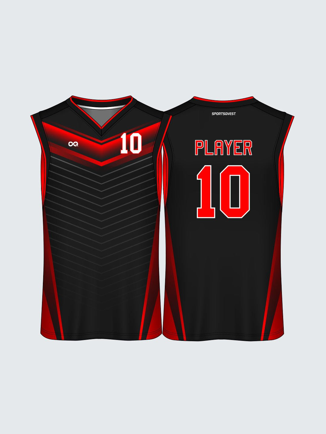 Custom Striped Basketball Jersey - BT1015
