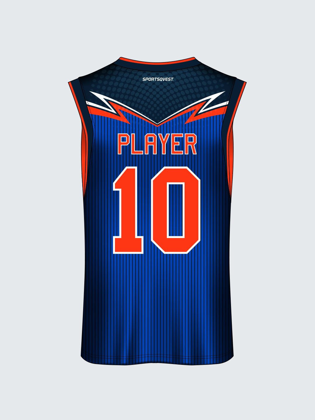 Custom Striped Basketball Jersey - BT1016