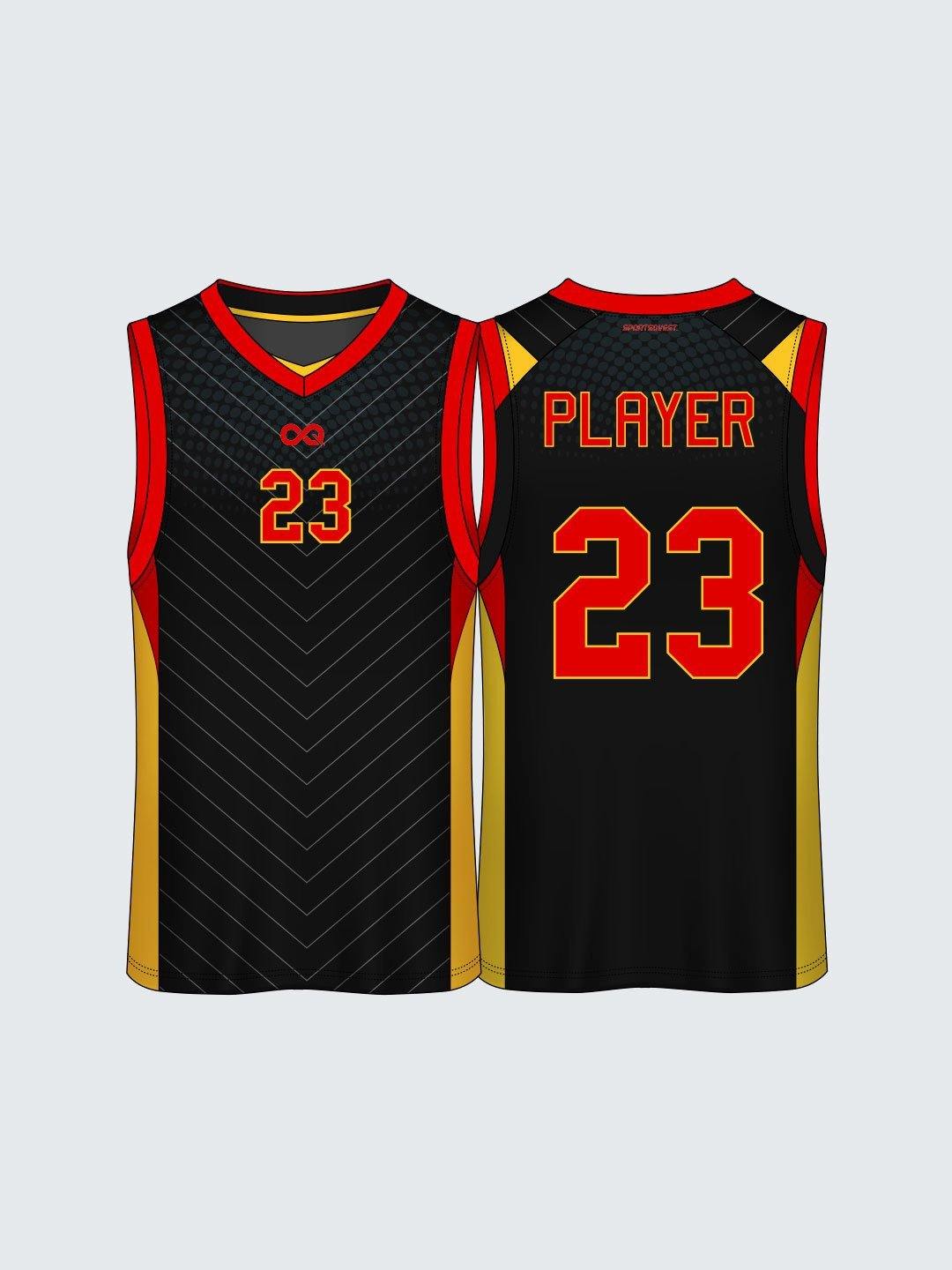Custom Chequered Basketball Jersey-BT1009 - Sportsqvest