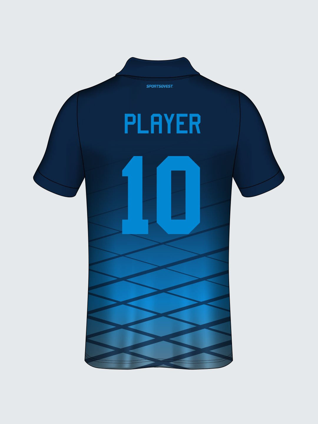 Customise Polo Geometric Cricket Jersey-CT1002