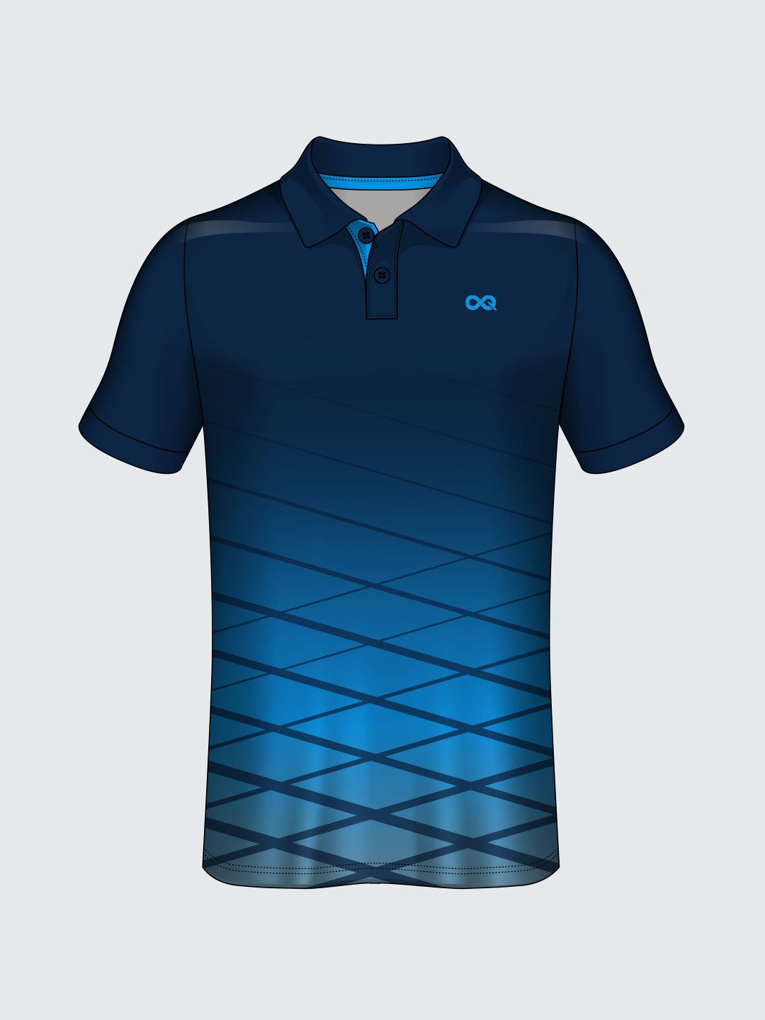 Customise Polo Geometric Cricket Jersey-CT1002