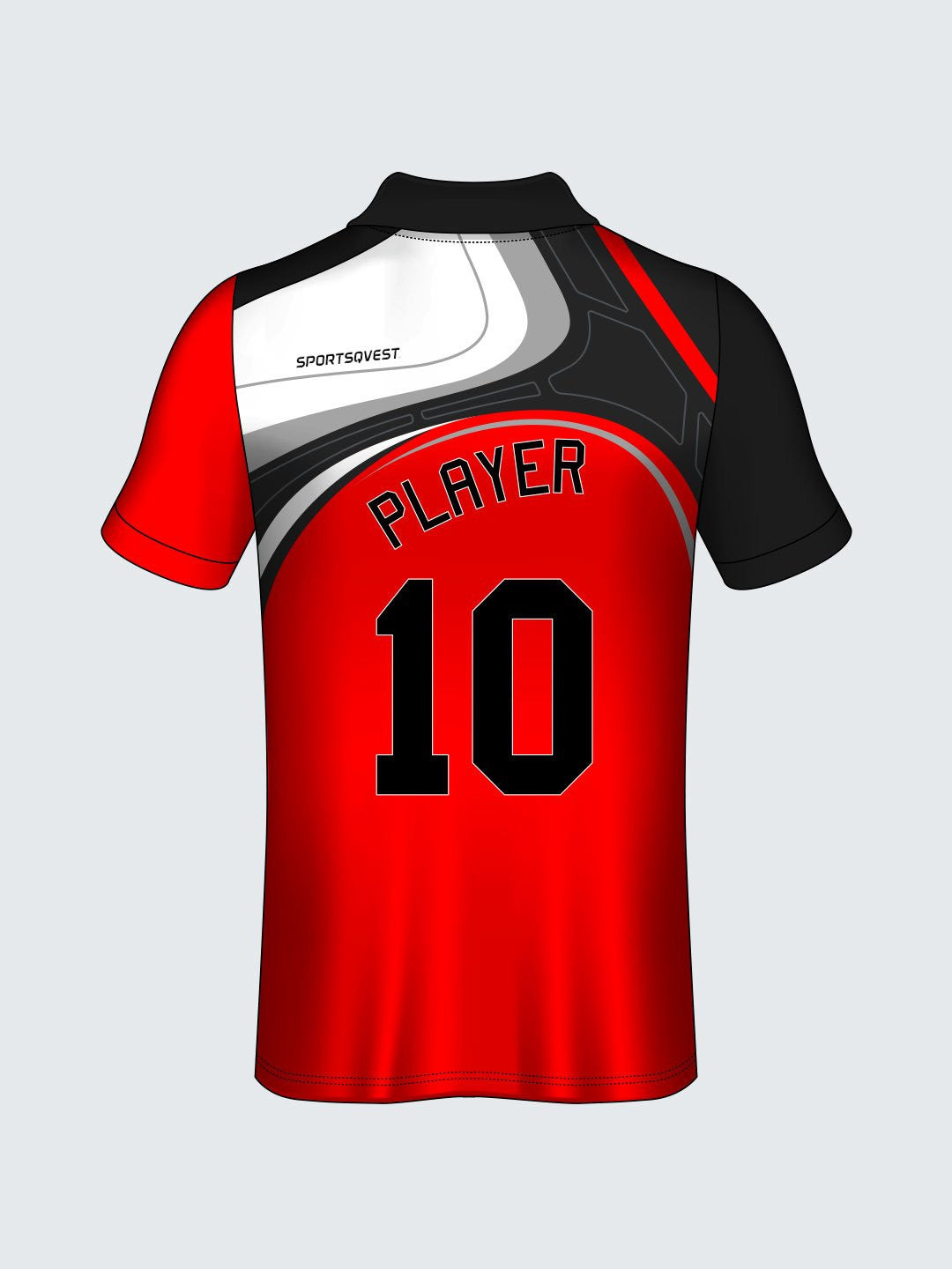 Customise Polo Self Design Cricket Jersey-CT1010