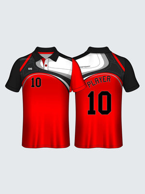 Customise Polo Self Design Cricket Jersey-CT1010