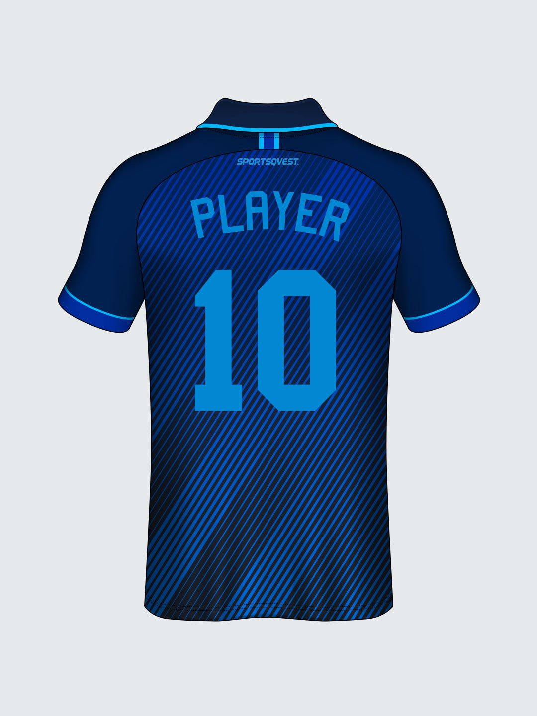 Customise Polo Striped Cricket Jersey-CT1011