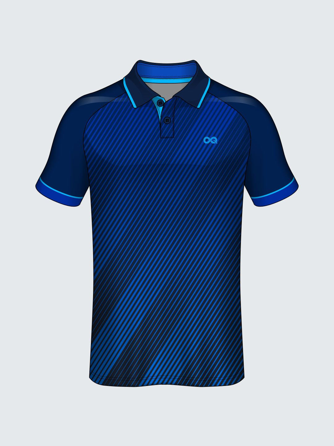 Customise Polo Striped Cricket Jersey-CT1011