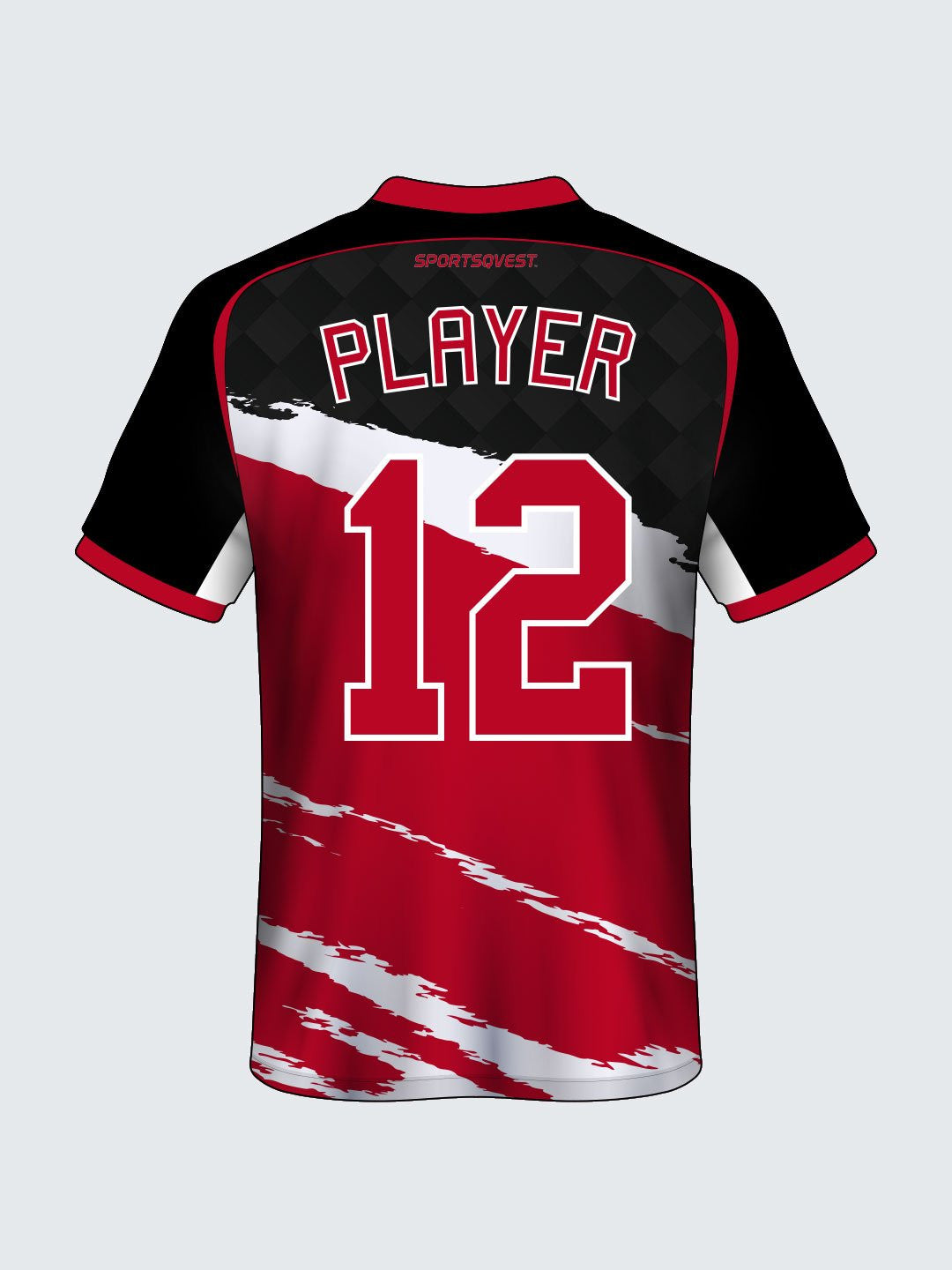 Customise Zipped Abstract Cricket Jersey-CT1012