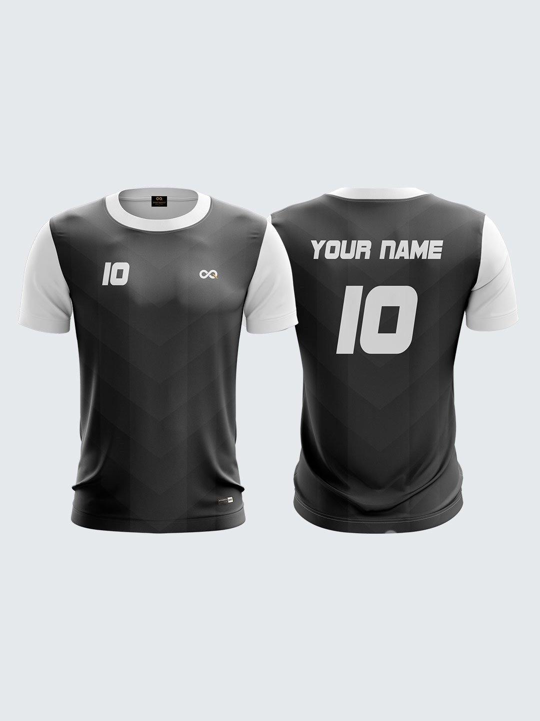 Men White Printed Cricket Jersey Sportsqvest