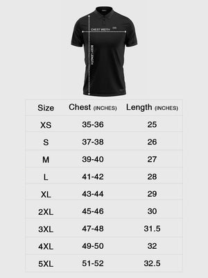 Men Polo Black Printed T-shirt-1710BK - Sportsqvest