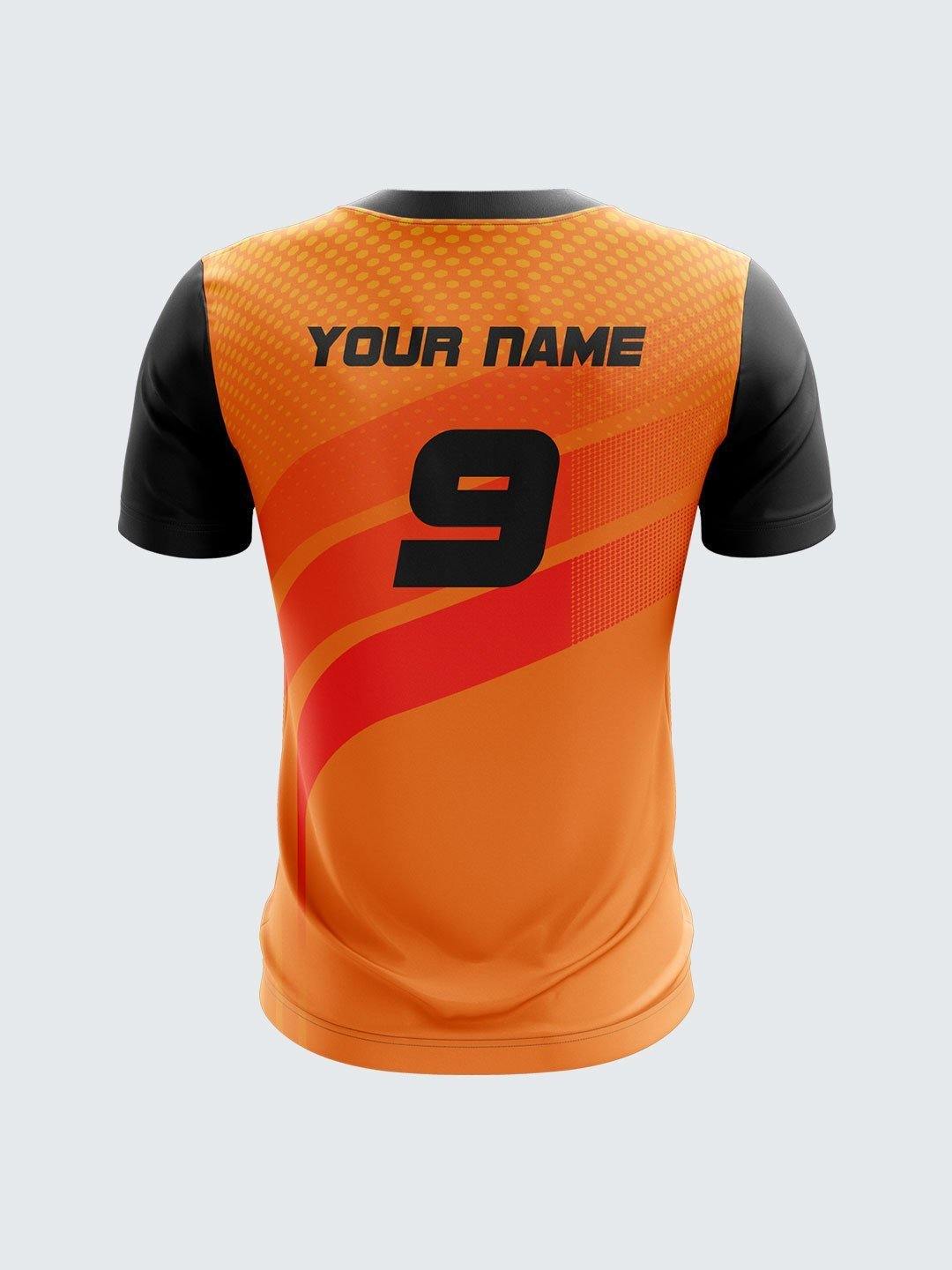 Men Black Printed Cricket Jersey Sportsqvest