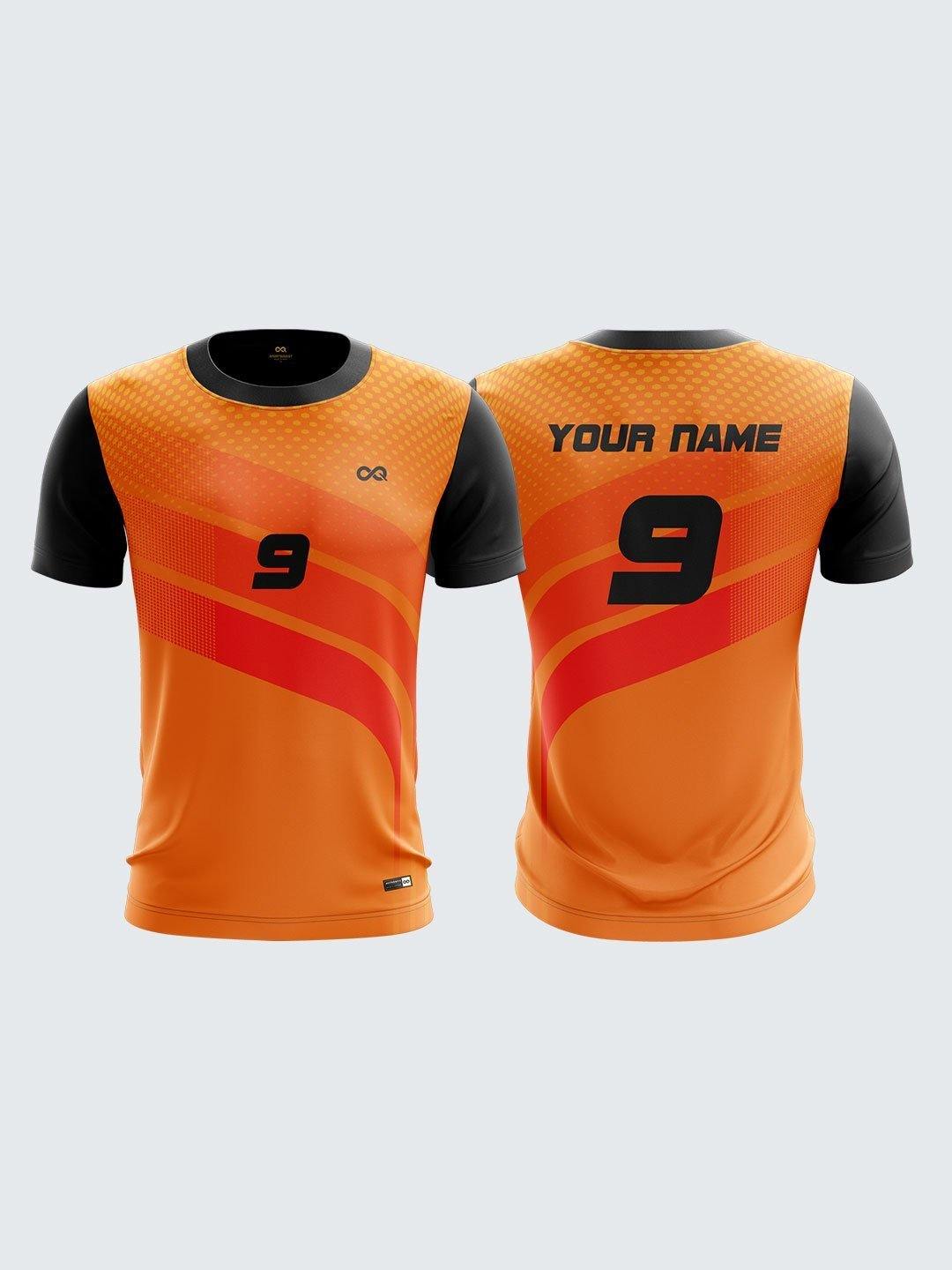 Men Black Printed Cricket Jersey Sportsqvest