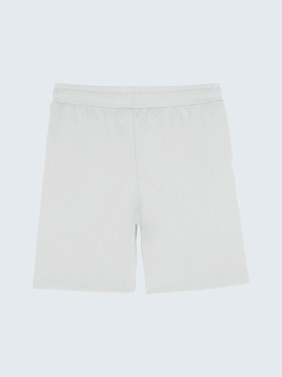 Kid's Active Shorts - White (Front)