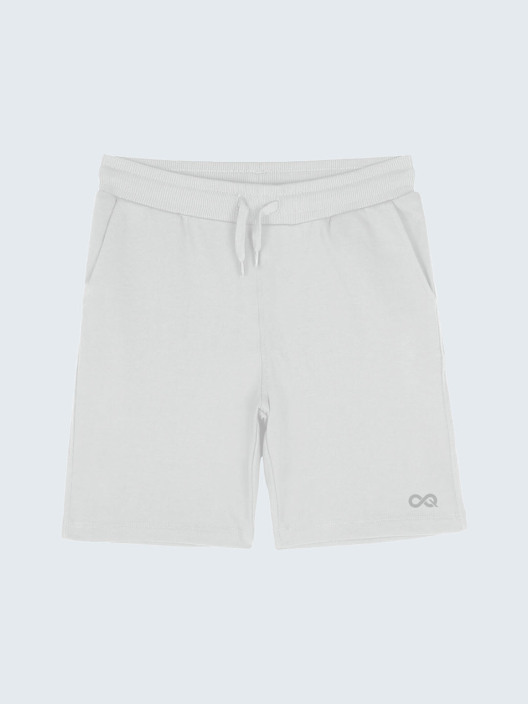 Kid&#39;s Active Shorts - White (Front)