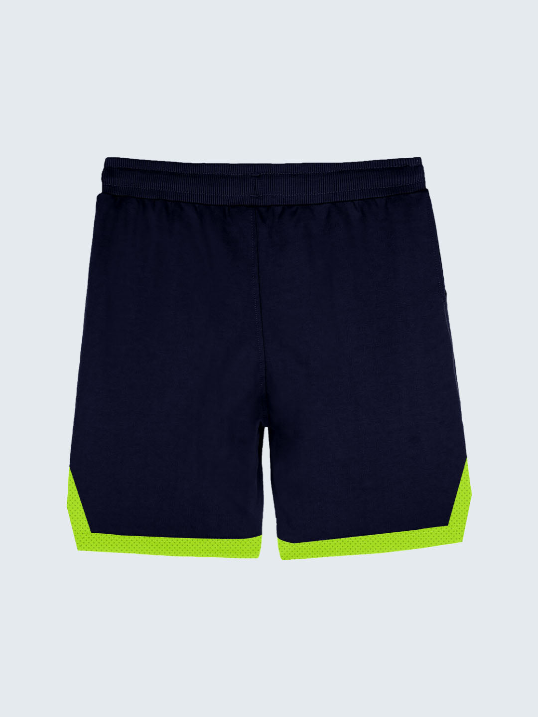 Kid's Active Striped Shorts - Navy Blue (Front)