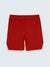 Kid's Active Striped Shorts - Red (Front)