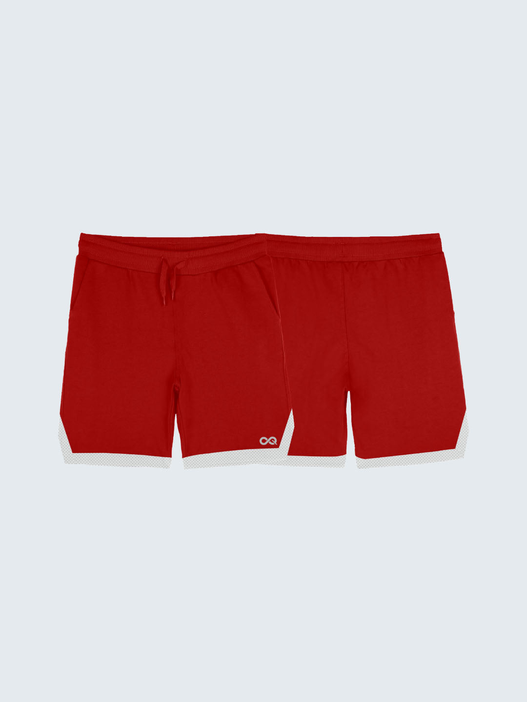 Kid&#39;s Active Striped Shorts - Red (Both)