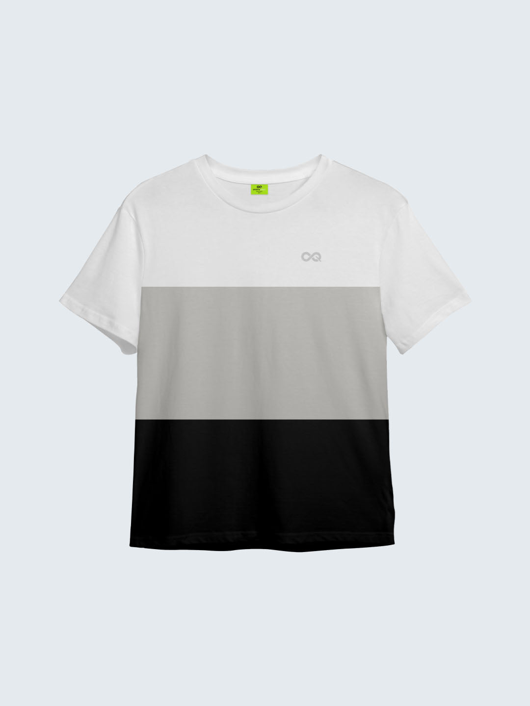 Kid&#39;s Striped Active T-Shirt - White (Front)