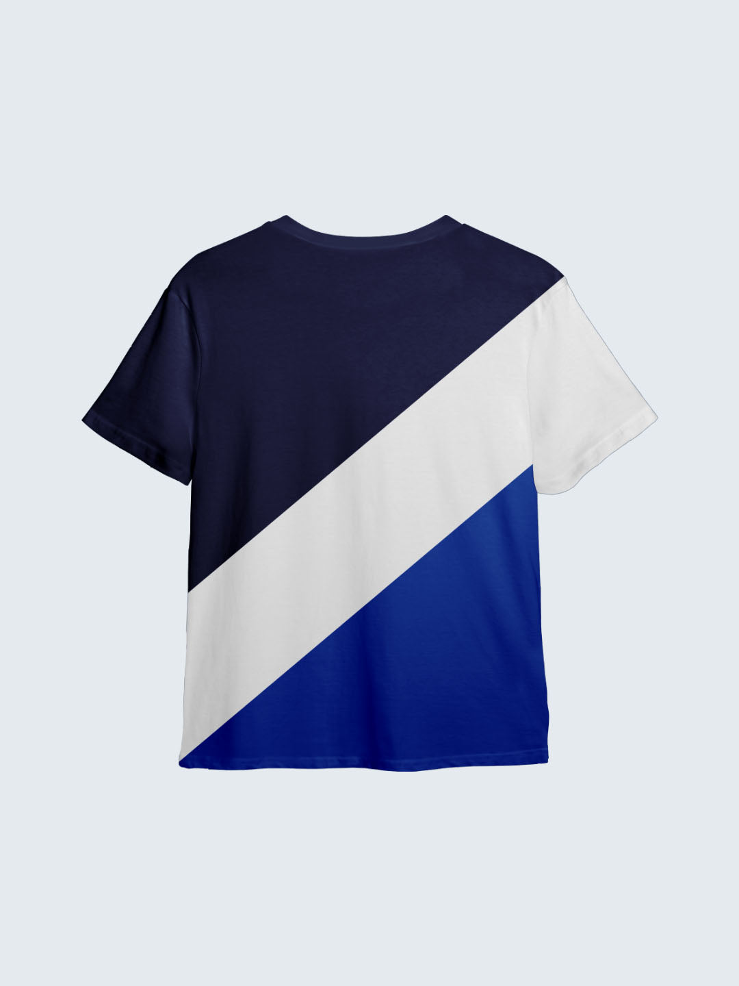 Kid's Striped Active T-Shirt - Royal Blue (Front)