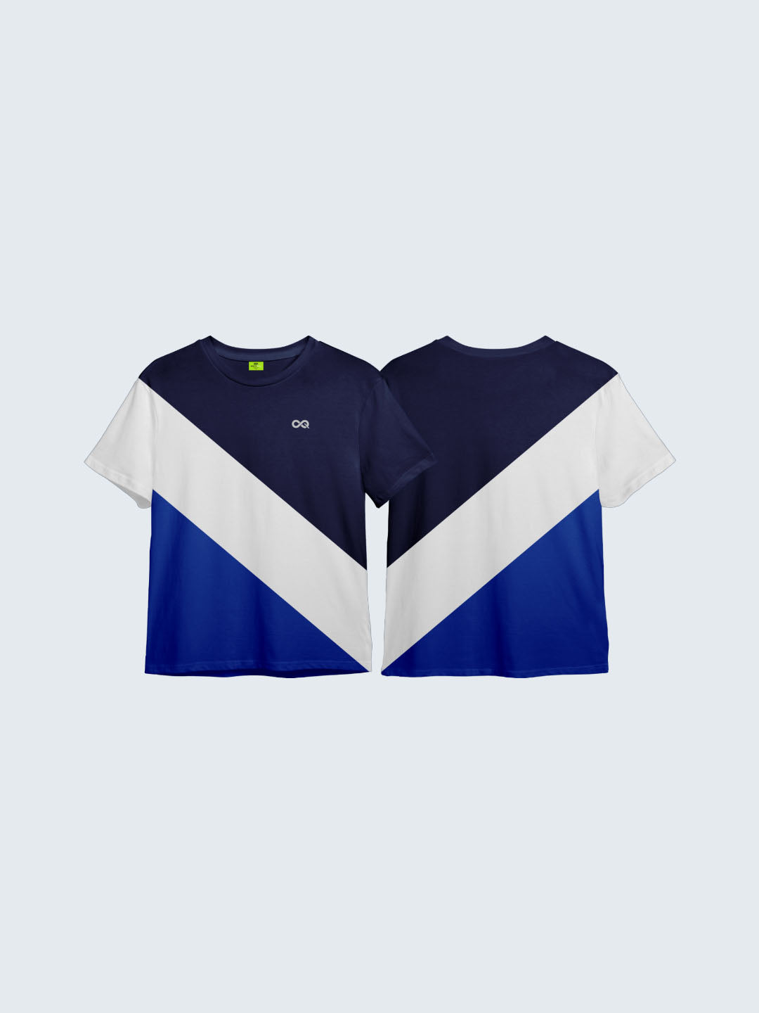Kid&#39;s Striped Active T-Shirt - Royal Blue (Both)