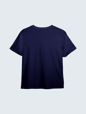 Kid's Active T-Shirt - Navy Blue (Back)