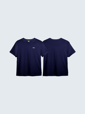 Kid's Active T-Shirt - Navy Blue (Both)