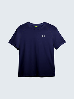 Kid's Active T-Shirt - Navy Blue (Front)