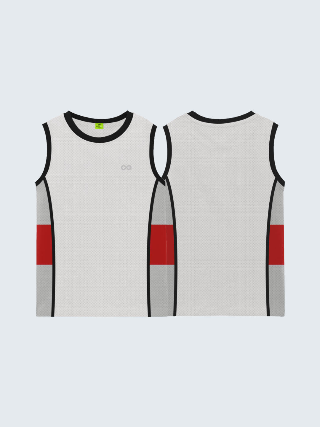 Kid&#39;s Active Striped Vest - White (Both)