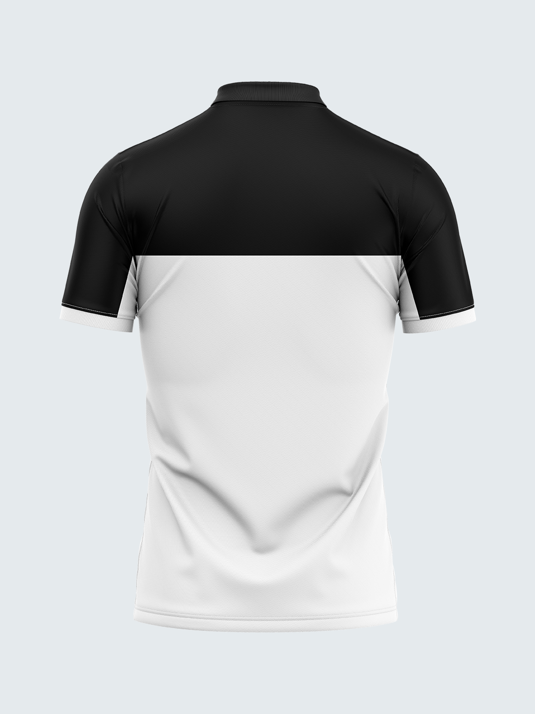 Mars Dry Fit Men&#39;s Polo T-Shirt Black &amp; White - 1839BK - Sportsqvest