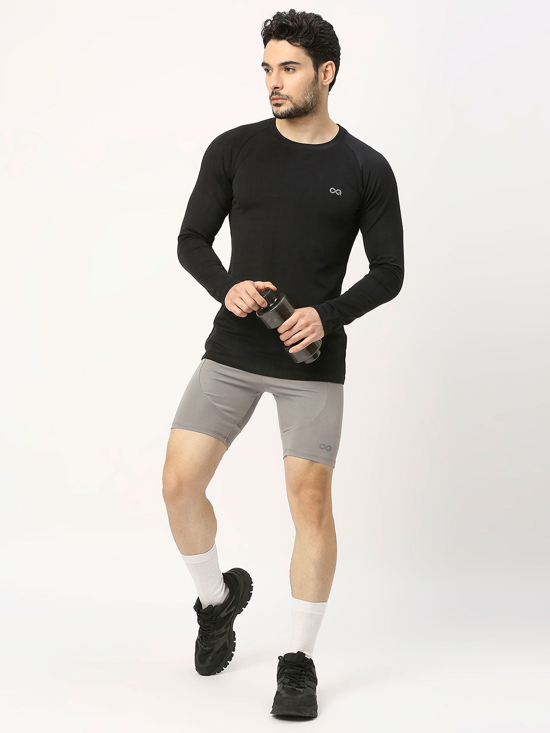 Shop Men's Grey Compression Shorts - Optimal Support and Performance
