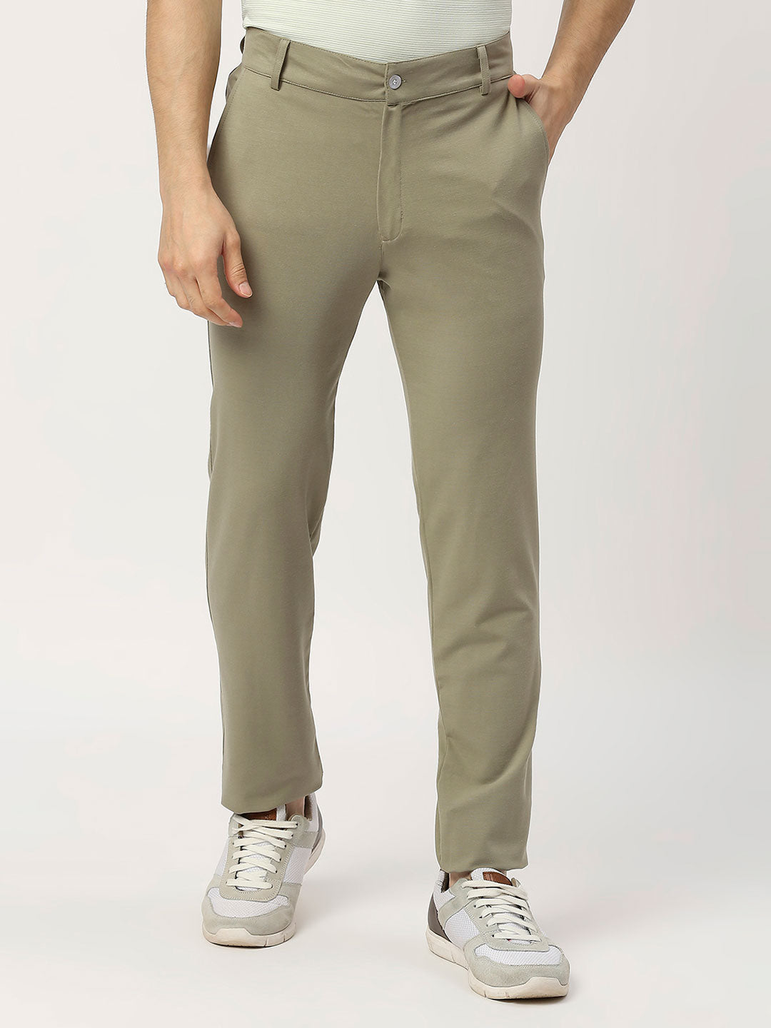 Shop Men's Olive Green Golf Pants - Moisture-Wicking and Flexible |  Sportsqvest