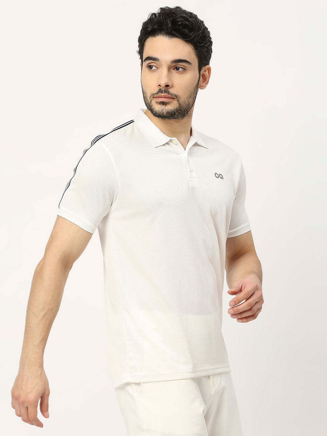 Men&#39;s Sports Polo - White - 4