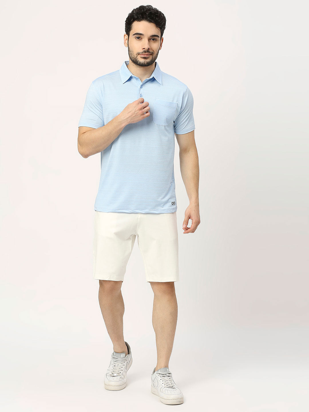 Men&#39;s Sports Polo - Sky Blue - 6