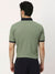 Men's Sports Polo - Olive and Navy - 1