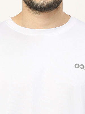 Men's Striped Sports T-Shirt - White - 5