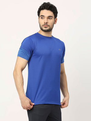 Men's Sports T-Shirt - Royal Blue - 4
