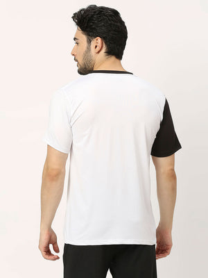 Men's Sports T-Shirt - White and Black - 2